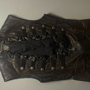 Leather Vest, Corset, Goth, Fetish, Steampunk